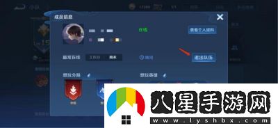 王者榮耀小隊(duì)退出方法與步驟