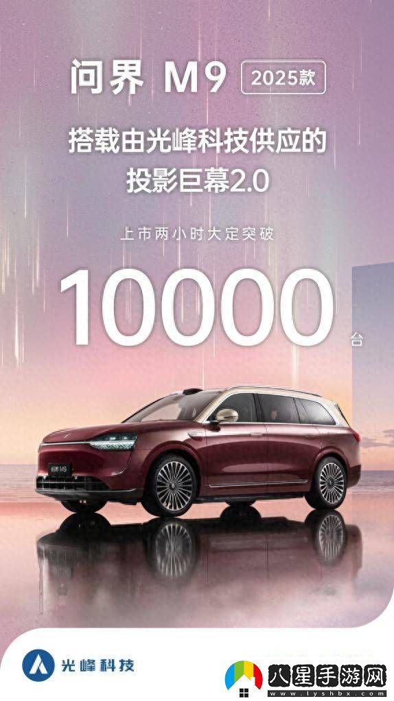 問界M9搭載光峰科技投影巨幕2.0